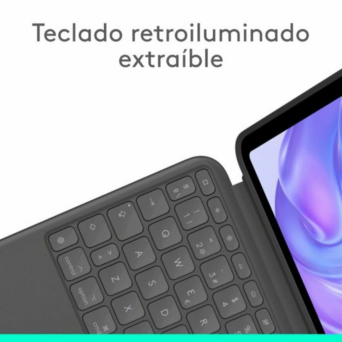 Case til tablet og tastatur Logitech 920-012772 Grafit QWERTY